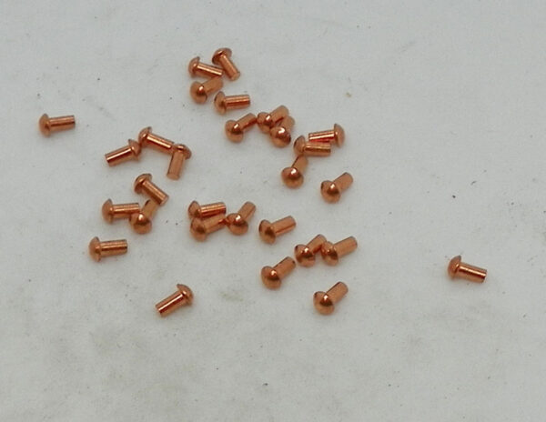 Rivets 3/32 x 3/16  Copper (per 100 pcs)